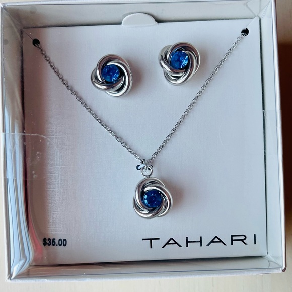 Tahari JewelryTahari Silver Earrings-necklace Set Color: Silver Size: Os - Picture 2 of 3